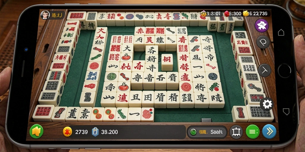 Screenshot gameplay Mahjong yang menampilkan keseruan dan tantangan.