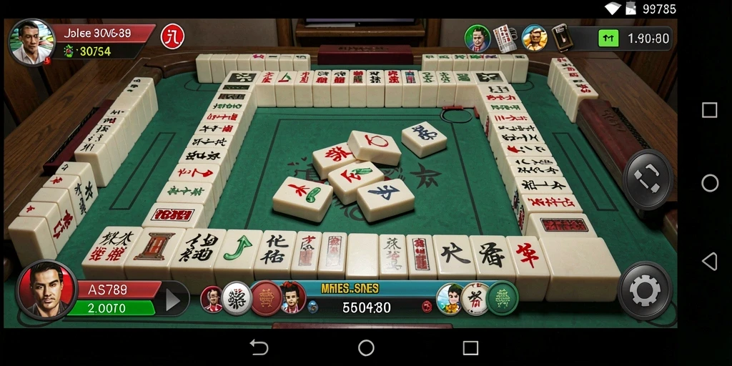 Tangkapan layar gameplay AMS789 menunjukkan pengalaman seru bermain Mahjong.