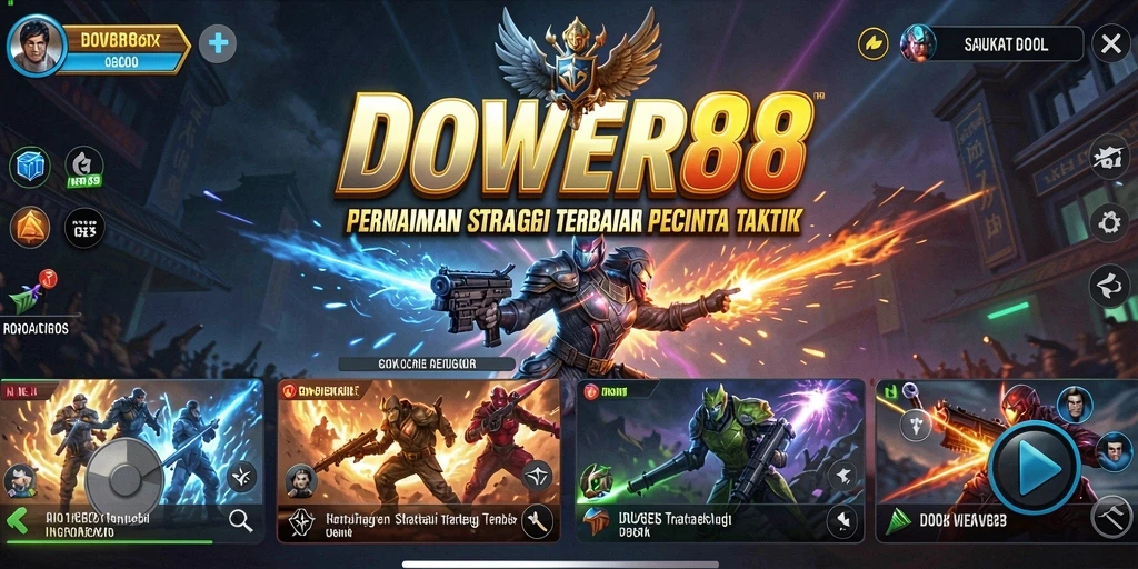 Screenshot gameplay DOWER88 yang menampilkan aksi strategis yang mendebarkan.