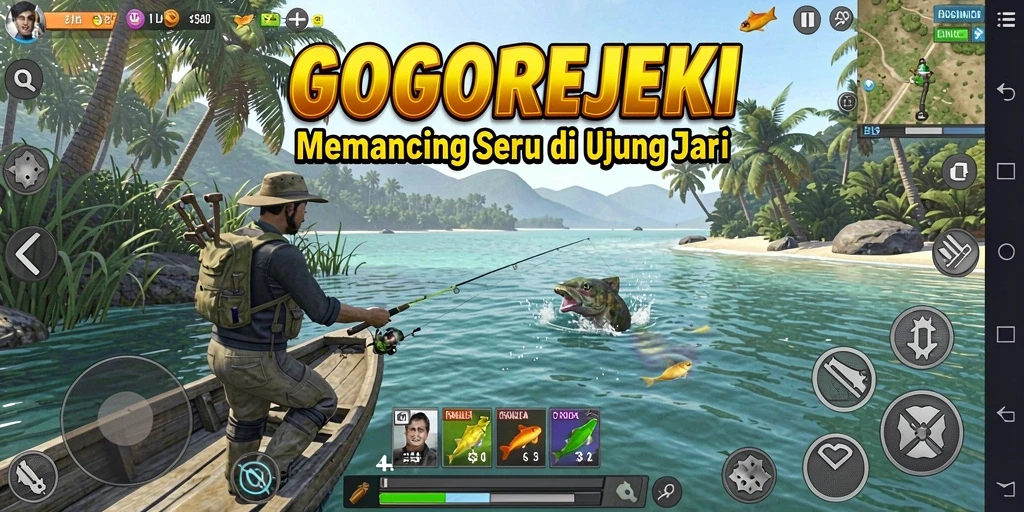 Tangkapan ikan besar dalam gameplay GOGOREJEKI yang mengasyikkan.