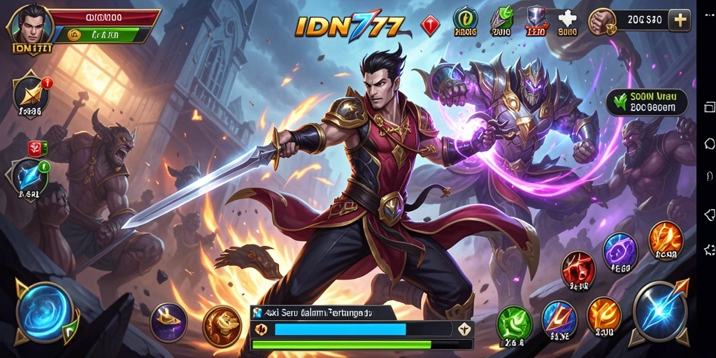 Screenshot IDN777 menampilkan aksi seru dalam pertempuran.