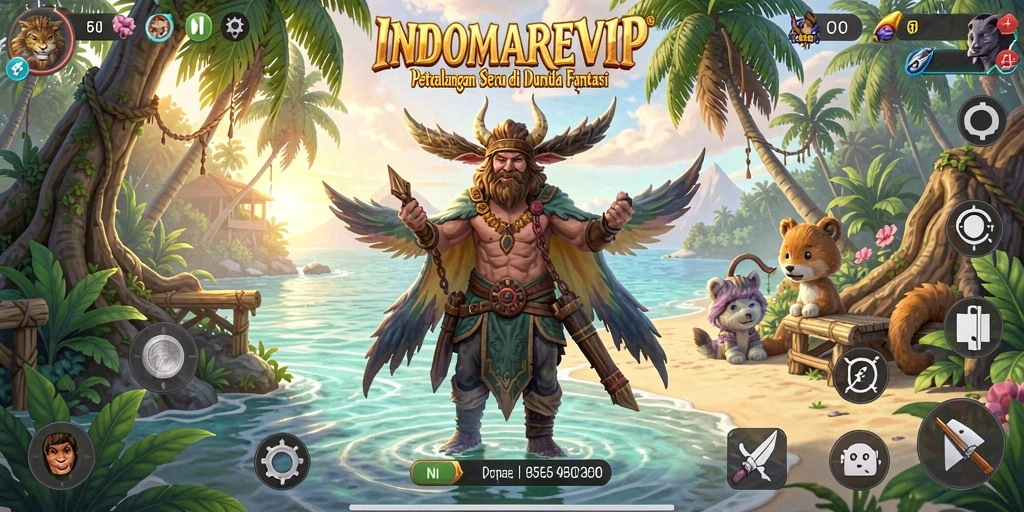 Tampilan menarik dari gameplay petualangan INDOMAREVIP.