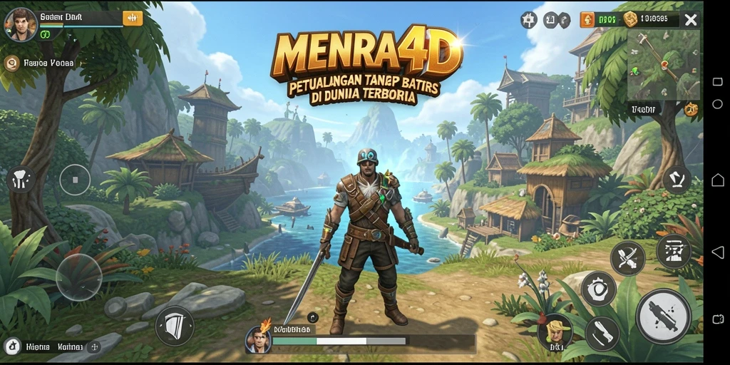 Tampilan gameplay <strong>MENARA4D</strong> dengan dunia terbuka yang luas dan interaktif.
