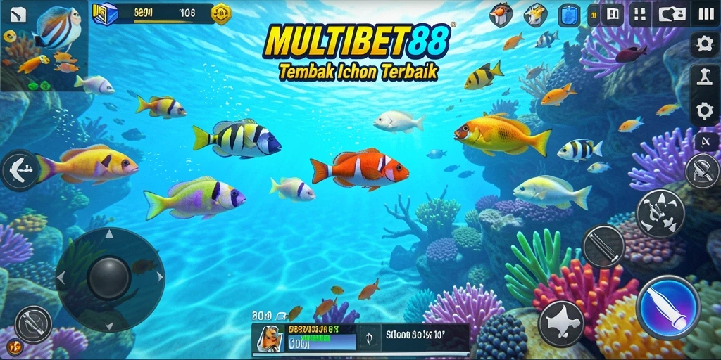 Screenshot gameplay MULTIBET88 menampilkan suasana Tembak Ikan yang seru.