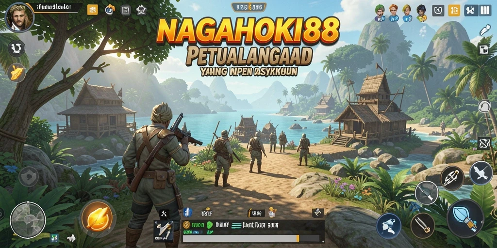 Tampilan screenshot utama NAGAHOKI88 yang menunjukkan aksi gameplay Open World.