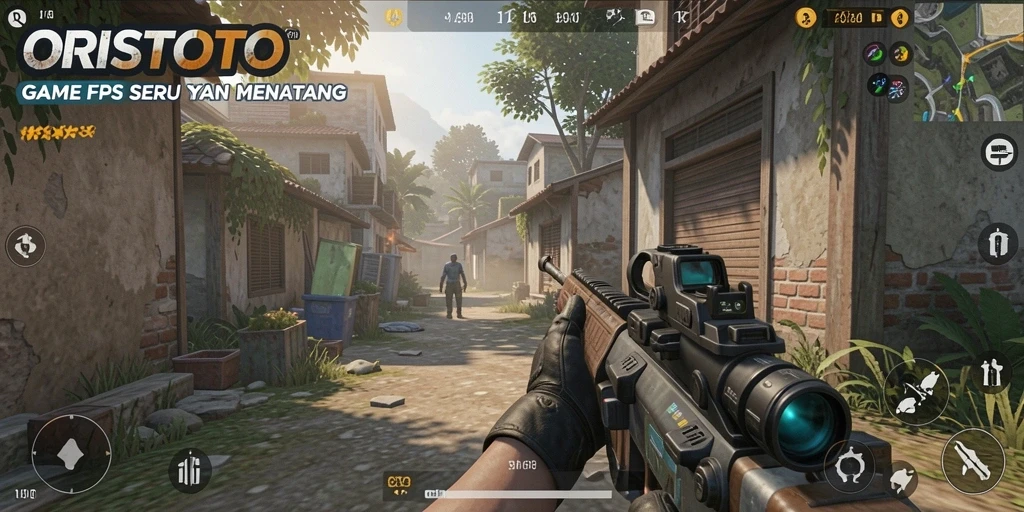 Gameplay ORISTOTO yang menegangkan dalam aksi tembak-menembak.