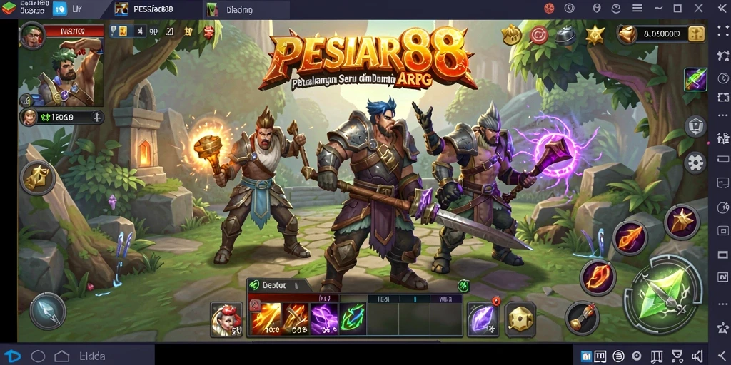 Tangkapan layar gameplay PESIAR88 menampilkan aksi seru dan petualangan epik.