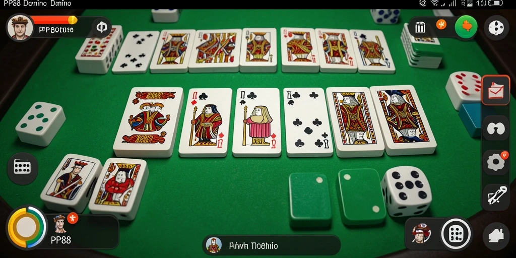 Tampilan gameplay seru di PP88 saat bermain Domino.