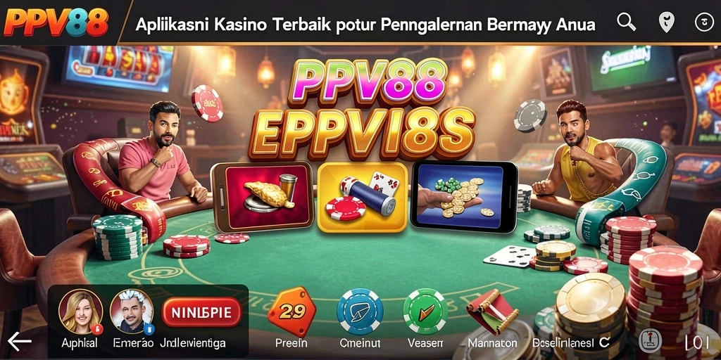 Screenshot utama PPV88 menampilkan antarmuka permainan Kasino yang menarik.