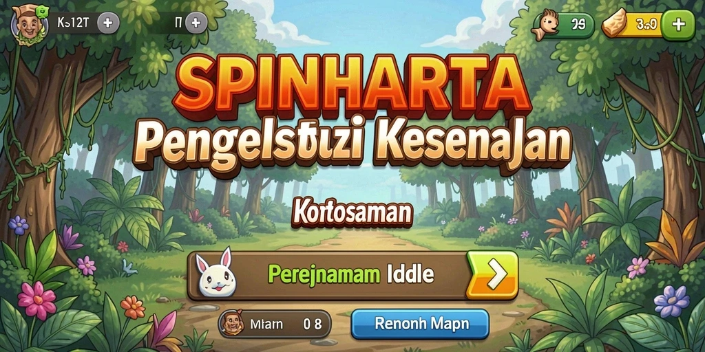 Screenshot gameplay SPINHARTA menampilkan keseruan permainan Idle.